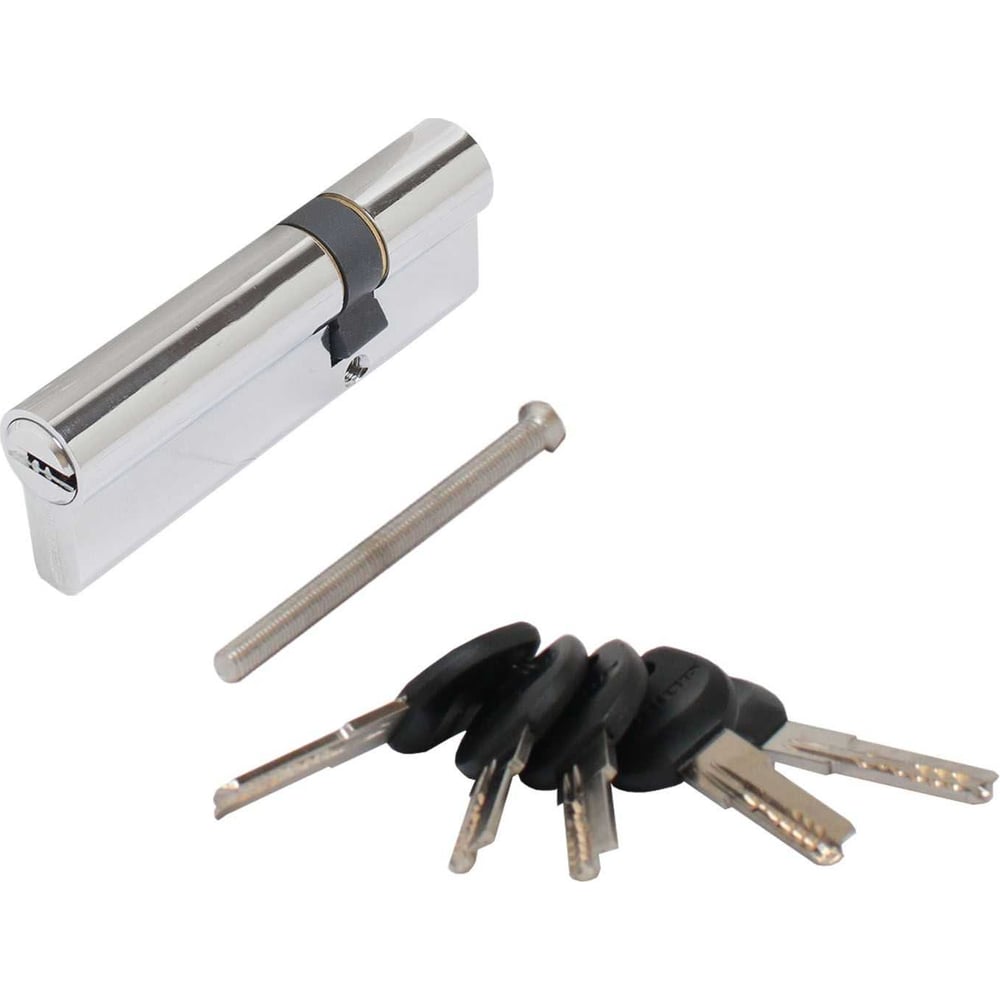 Изображение товара Цилиндровый механизм Аллюр HD F 90-5К CP с перфорированным ключом хром