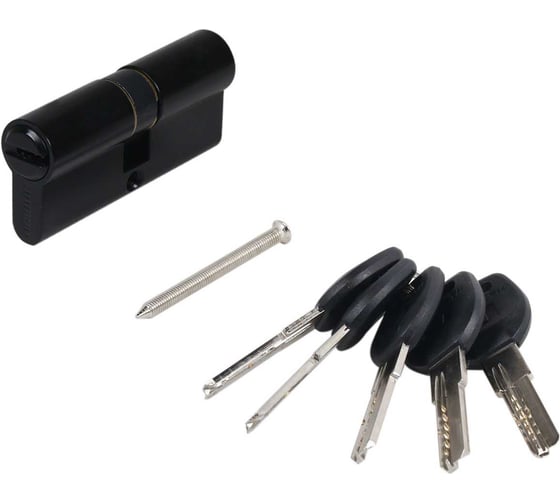 Изображение товара Цилиндровый механизм Аллюр HD F 70-5К BLACK (35x35) черный, перф. ключ, БЛИСТЕР 12229