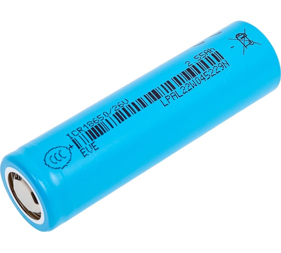 Изображение товара Аккумулятор литий-ионный EVE (Li-Ion/Li-Pol) Energy ICR18650/26V 5470582