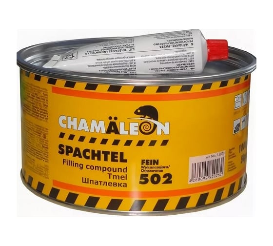 Изображение товара Отделочная мелкозернистая шпатлевка CHAMAELEON вкл.отвердитель 0,250кг 15022