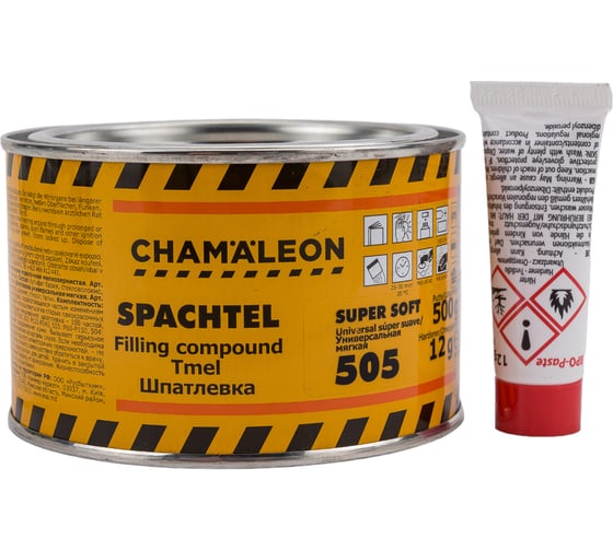 Изображение товара Универсальная шпатлевка CHAMAELEON мягкая вкл.отвердитель 0,515кг 15054