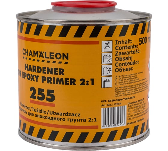 Изображение товара Отвердитель для эпоксидного грунта CHAMAELEON 0,5л 12554