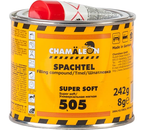 Изображение товара Универсальная шпатлевка CHAMAELEON мягкая вкл.отвердитель 0,250кг 15052