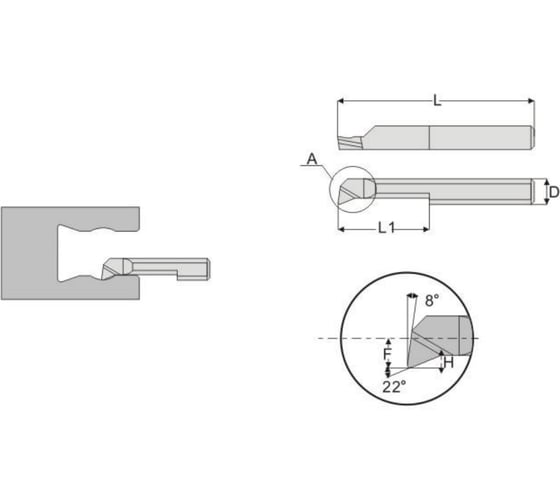 Изображение товара Минирезец MPR 2 R0.1 L10 DESKAR 00-00048335