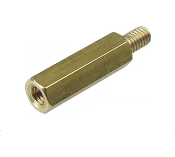 Изображение товара Стойка для печатных плат ЦКИ шестигранная, внутренняя/наружная, М3x23, латунь, SW5.0, 10 шт 83558