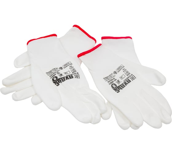 Изображение товара Перчатки для сборочных работ АМПАРО Пульс, с частичным полиуретановым покрытием, р. 9, 2 пары 496571-9