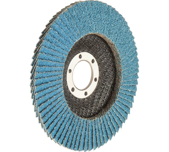 Изображение товара Круг шлифовальный лепестковый 125x22.2 мм, P60, цирконий TOLSEN 77322