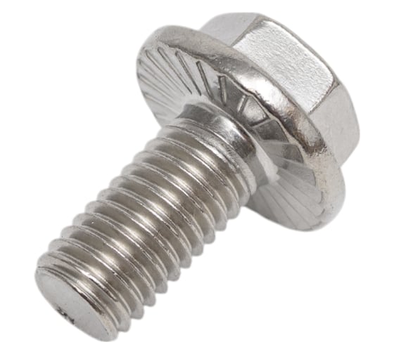 Изображение товара Болт DINFIX DIN 6921 с шестигранной головкой с фланцем с зазубринами 10x20 А2 нержавеющая сталь, 2 шт. 00-0005316