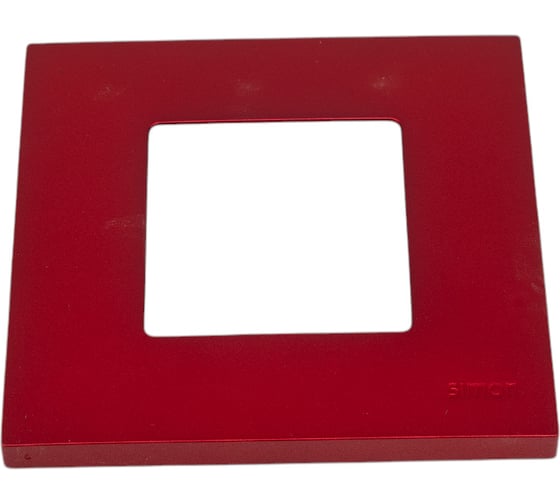 Изображение товара Декоративная накладка Simon на рамку базовую, 1 пост, S27 Play, Arctic, красный 2700617-080