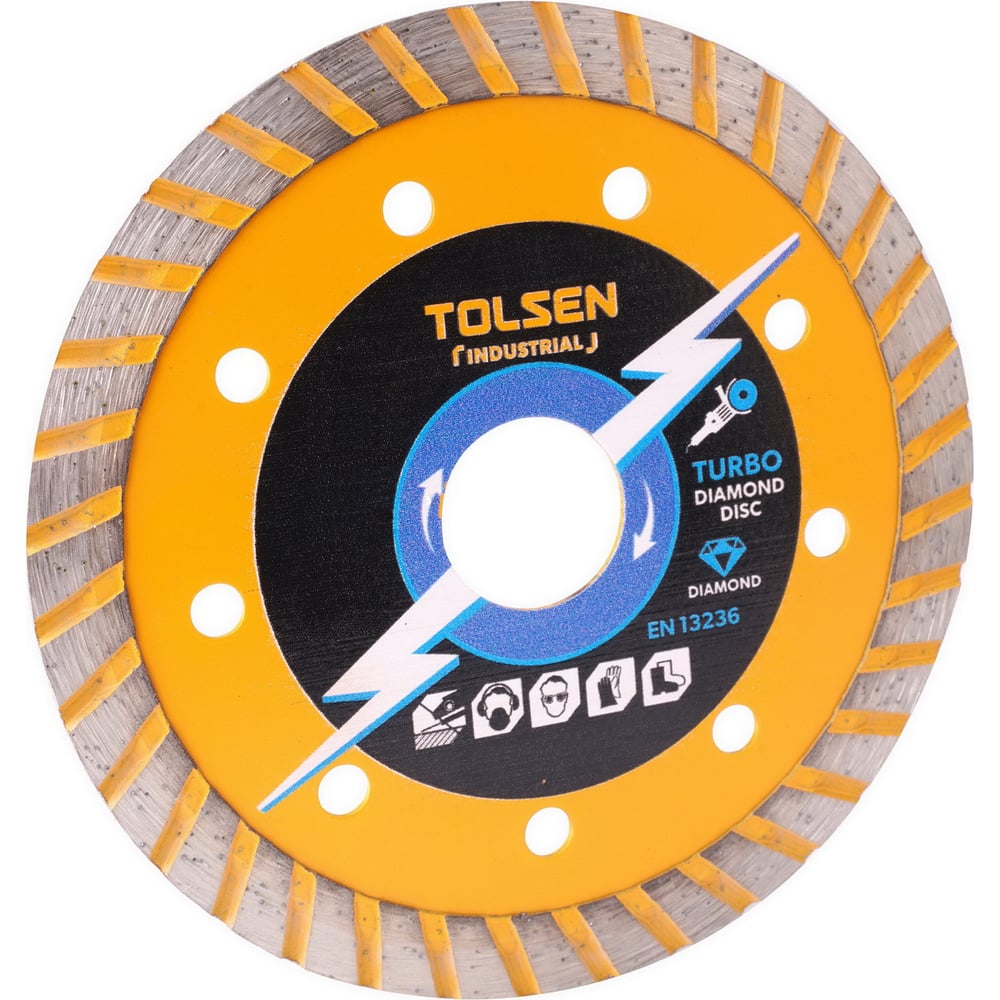 Изображение товара Диск алмазный турбо Industrial 230x22.2 мм TOLSEN 76747