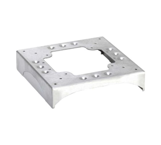 Изображение товара Соединительный цоколь Simon 2 перф. к/к 85x18мм, 2 отверст. к/к 130х18мм, сталь KTA822-8