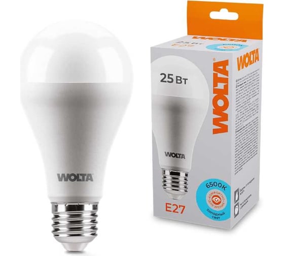 Изображение товара Светодиодная лампа Wolta 25Вт 6500К E27 25W67BL25E27