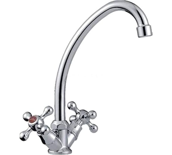 Изображение товара Смеситель для кухни Frap 40к F4929-В б/отв. (плоск.длин.пов. излив, п/гайку, хром, силумин 2 шт) 509244