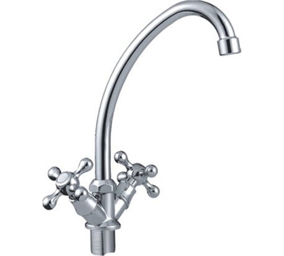 Изображение товара Смеситель для кухни Frap 1/2 кер F4008-2 КРЕСТ лат гайка 513404 (2 шт)