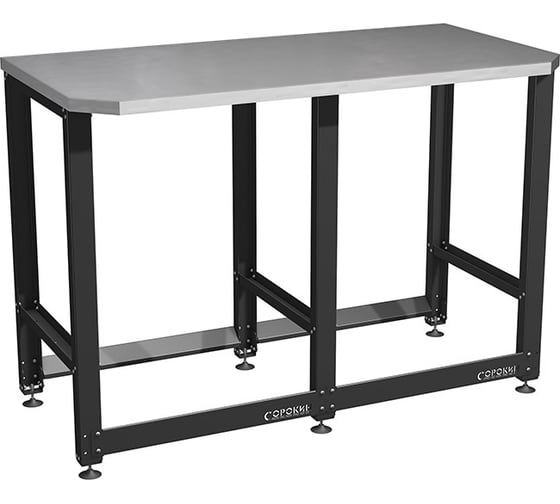 Изображение товара Верстак Сорокин Standart с оцинкованной столешницей и траверсами для хранения колёс 35.41