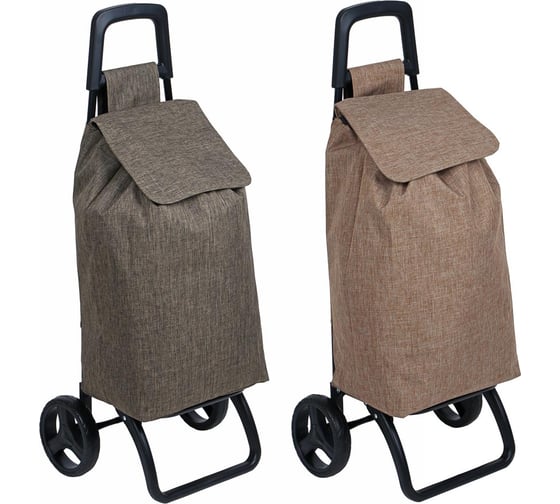 Изображение товара Тележка c сумкой VETTA до 30 кг, оксфорд 300D, 95x41x33 см, сумка 36,5x23x57 см, 45 л, колесо d17 см 467-236