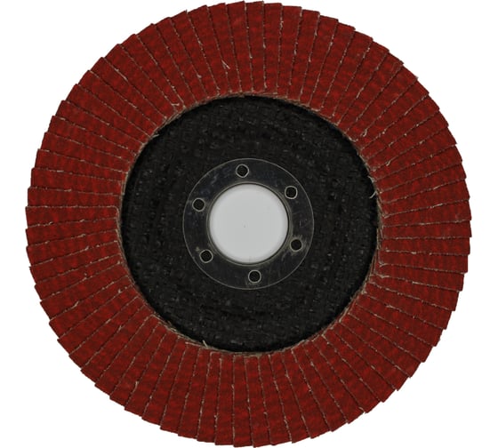 Изображение товара Круг лепестковый торцевой Orientcraft 125x22 мм, Р 80, керамическое зерно, выпуклый 116.00cra80G