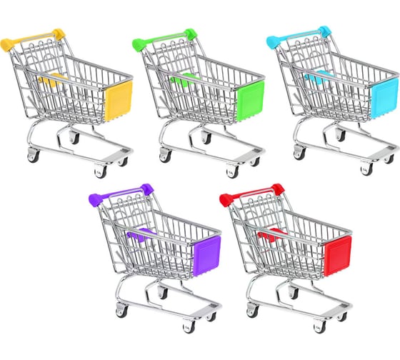 Изображение товара Тележка для мелочей VETTA "Супермаркет мини", металл, 12x11x8 см 416-094