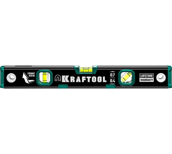 Изображение товара Магнитный уровень KRAFTOOL с зеркальным глазком, 400 мм 34785-40