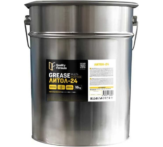 Изображение товара Пластичная смазка Quality Formula Grease Литол-24, 18кг 410022630 410022627 430900103