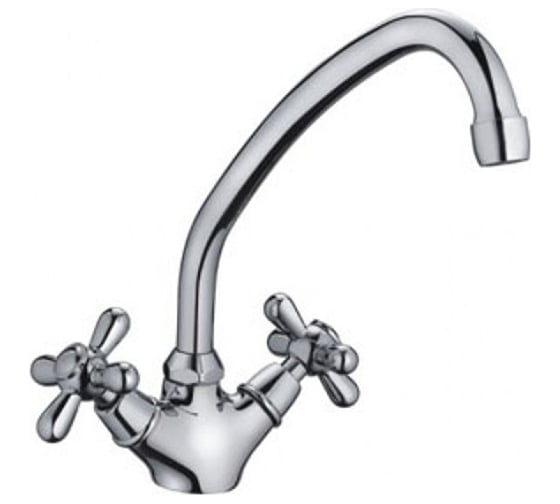 Изображение товара Смеситель для кухни FRAP F4125 1/2 керамическая кран-букса, крест 515310