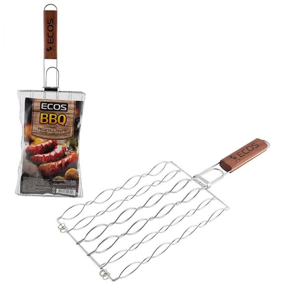 Решетка-гриль для сосисок колбасок шпикачек Ecos решетка для барбекю ecos