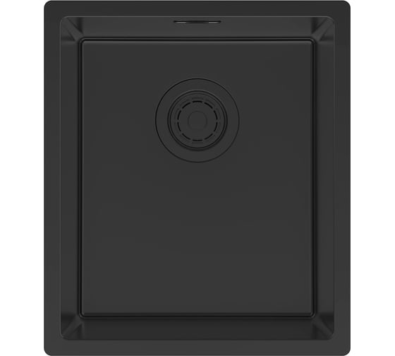 Изображение товара Мойка Paulmark LASSAN 38 UNI, нерж. сталь, матовый черный, NANO-PVD, 380x440мм LA38-MBN