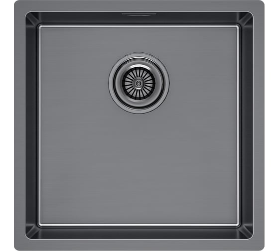Изображение товара Мойка Paulmark LASSAN 44 UNI, нерж. сталь,, вороненая сталь, 440x440мм LA44-GM