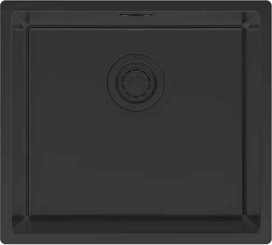 Изображение товара Мойка Paulmark LASSAN 49 UNI, нерж. сталь,, матовый черный NANO-PVD, 490x440мм LA49-MBN