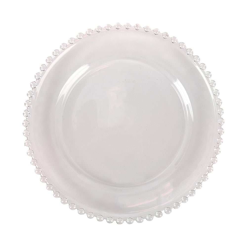 Изображение товара Тарелка Nouvelle Gocciolina 19.5 см стеклянная круглая для сервировки