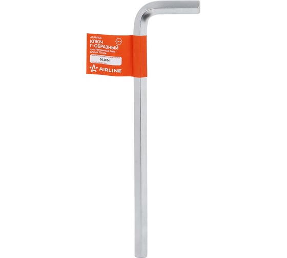 Изображение товара Г-образный шестигранный ключ AIRLINE 8мм длина 156мм ATAM106