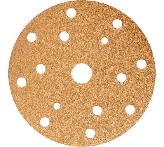 Изображение товара Круг шлифовальный GOLD B312T (5 шт; 150 мм; на липучке; 15 отв; золотистый; P220) SUNMIGHT 44311R
