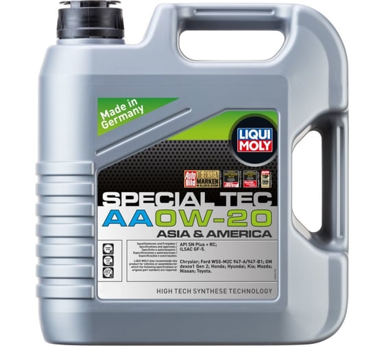 Изображение товара Моторное масло Special Tec AA (0W-20; SN Plus + RC; GF-5; 5 л) LIQUI MOLY 6739