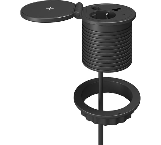 Изображение товара Розеточный блок FABRIKA MVK POWER GROMMET черный G5101E-2AC1N1Q