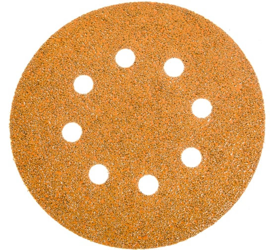 Изображение товара Круг шлифовальный GOLD B312T (5 шт; 125 мм; на липучке; 8 отв; золотистый; P40) SUNMIGHT 58103R