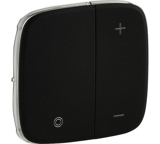 Изображение товара Лицевая панель для кнопочного светорегулятора Legrand Valena ALLURE антрацит 752088