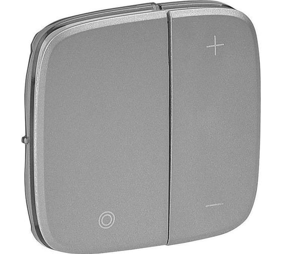 Изображение товара Лицевая панель для кнопочного светорегулятора Legrand Valena ALLURE алюминий 752087