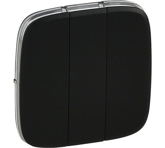 Изображение товара Лицевая панель для выключателя трехклавишного Legrand Valena ALLURE антрацит 755038