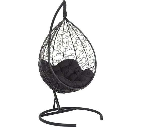Изображение товара Подвесное кресло-кокон Лаура SEVILLA RELAX черное + каркас, подушка черная SEV-5 105