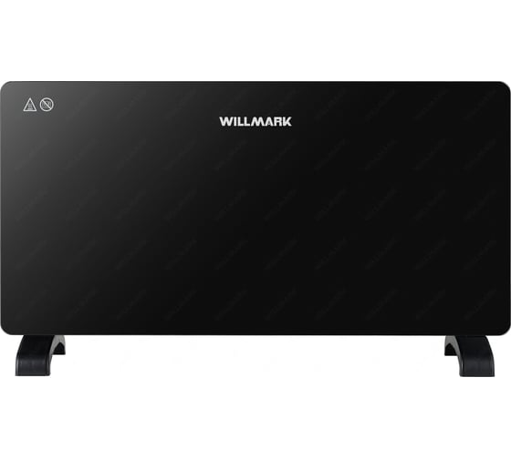 Изображение товара Конвектор Willmark WCH-2000GB стекл.панель, 2000Вт, 2 реж., термостат, черный 3000110