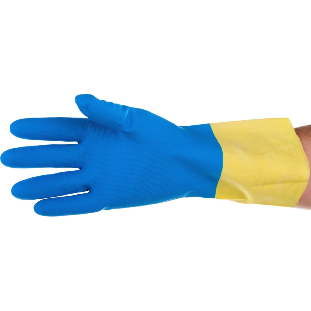 Химостойкие неопреновые комбинированные перчатки Ампаро неопреновые противокислотные индустриальные перчатки kraftool