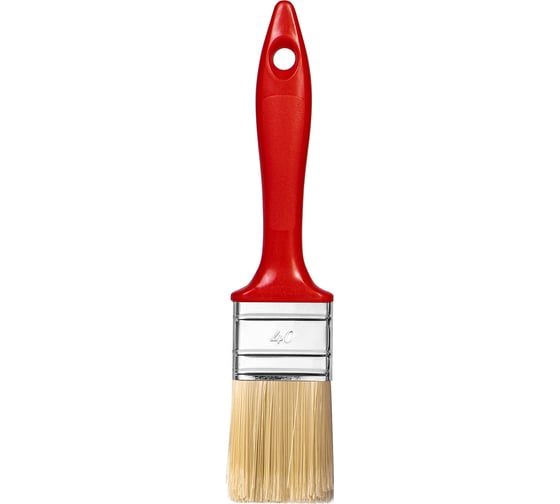 Изображение товара Плоская кисть BEOROL пластиковая ручка, искусственная щетина 40x15 мм ppus40 274414