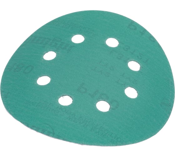 Изображение товара Круг шлифовальный FILM L312T (5 шт; 125 мм; на липучке; 8 отв; зелёный; P180) SUNMIGHT 53210R