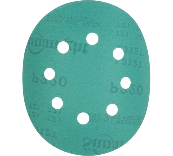 Изображение товара Круг шлифовальный FILM L312TV (100 шт; 125 мм; на липучке; 8 отв; зелёный; P320) SUNMIGHT 53214