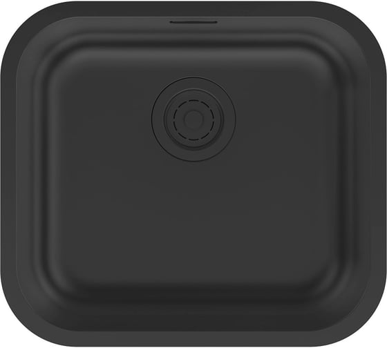 Изображение товара Мойка Paulmark VELLO 48 UNI, нерж. сталь, матовый черный NANO-PVD, 480x440мм VE48-MBN