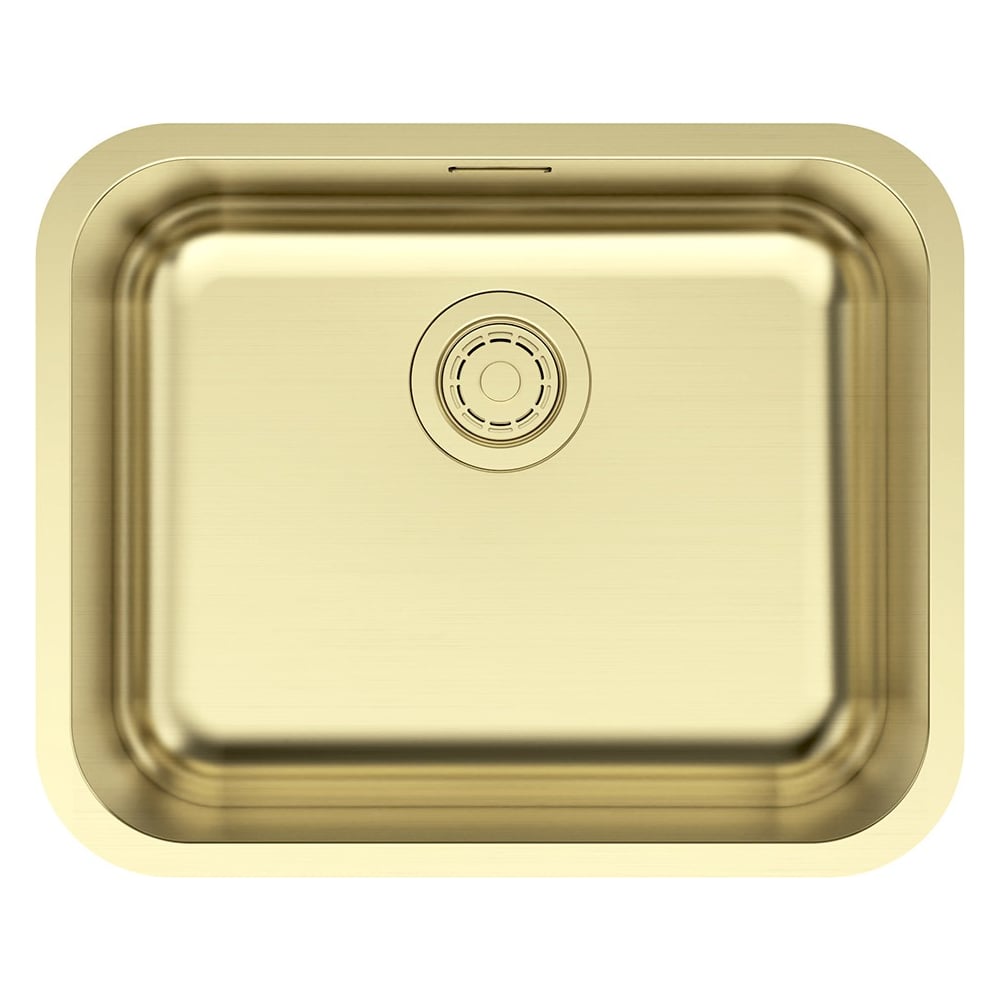 Изображение товара Мойка кухонная Paulmark VELLO 53 UNI, нержавеющая сталь, светлое золото