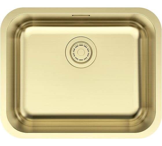 Изображение товара Мойка Paulmark VELLO 53 UNI, нерж. сталь, светлое золото, 533x433мм VE53-LG