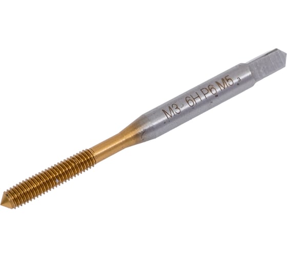 Изображение товара Метчик Modern T м/р M 3x0,5 Р6М5/М2 TiN, бесстружечный 112324