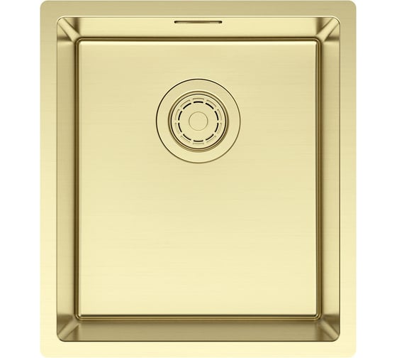 Изображение товара Мойка Paulmark YUNI 39 UNI, нерж. сталь,, светлое золото, 390x440мм YU39-LG