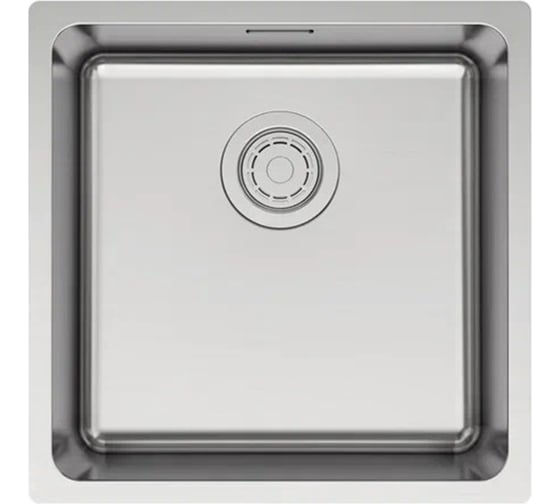 Изображение товара Мойка Paulmark YUNI 44 UNI, нерж. сталь, брашированная нерж. сталь, 440x440мм YU44-BS